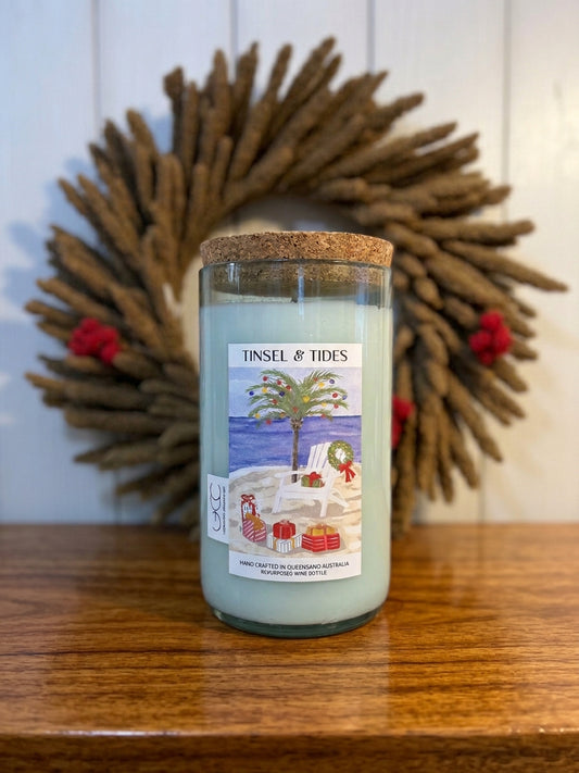 Tinsel & Tides – Limited Edition Christmas Candle