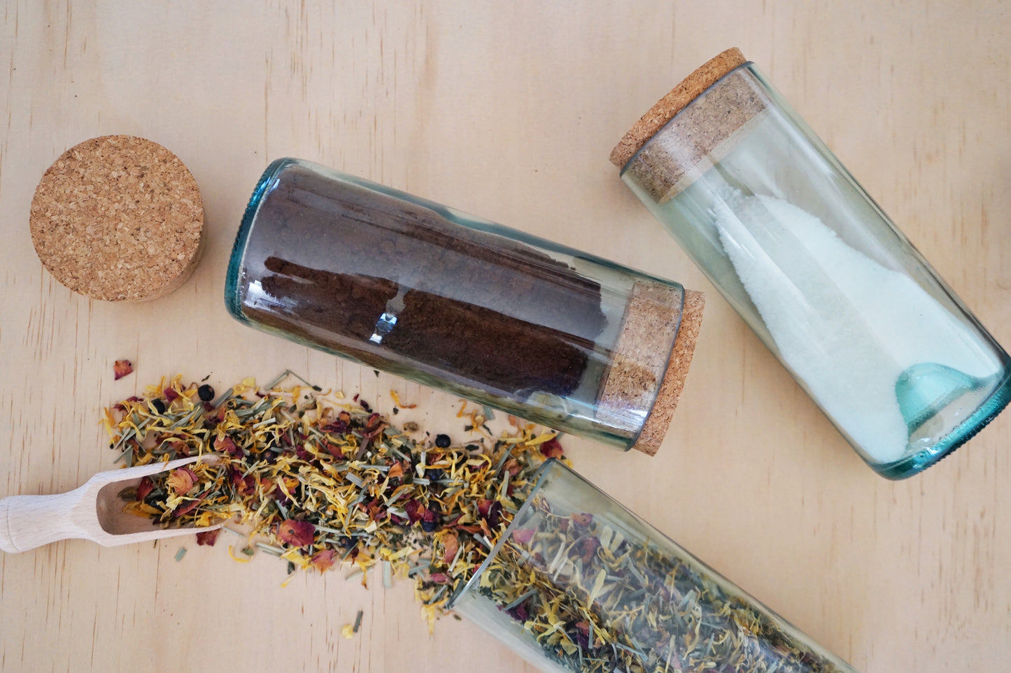 Repurposed Wine Bottle Canister